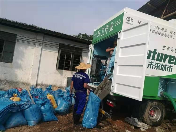 营山工业污泥压干处理